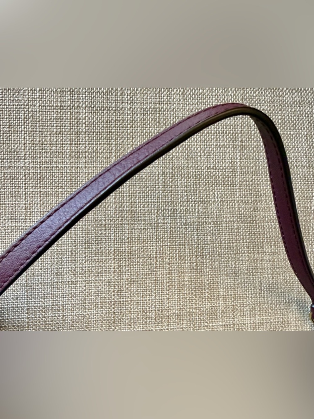 COACH Campbell Soft Burgundy Leather Wristlet with Gold Hardware - Picture 7 of 7